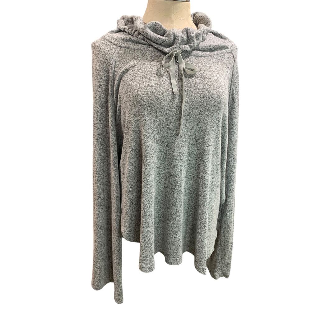 XXL Gilligan & O'Malley Sleepwear Womens Gray Shirt Cowl Drawstring Neck